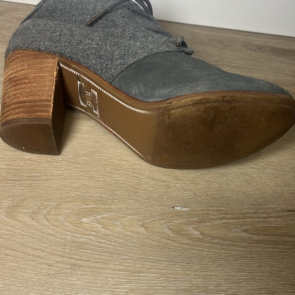 TOMS Lunata Gray Ankle Booties Sz 8 - Picture 8 of 8